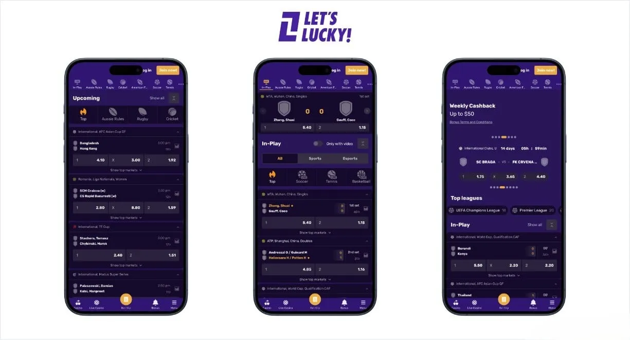 Let'sLucky Casino App-Screenshot